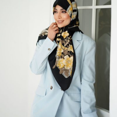 روسری رنگی طرح دار کد 2950