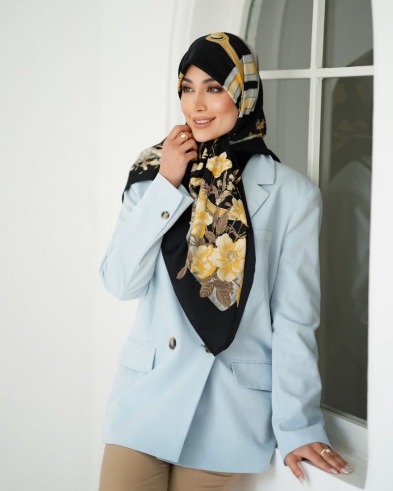 2950 روسری رنگی طرح دار کد 2950 - Image 1