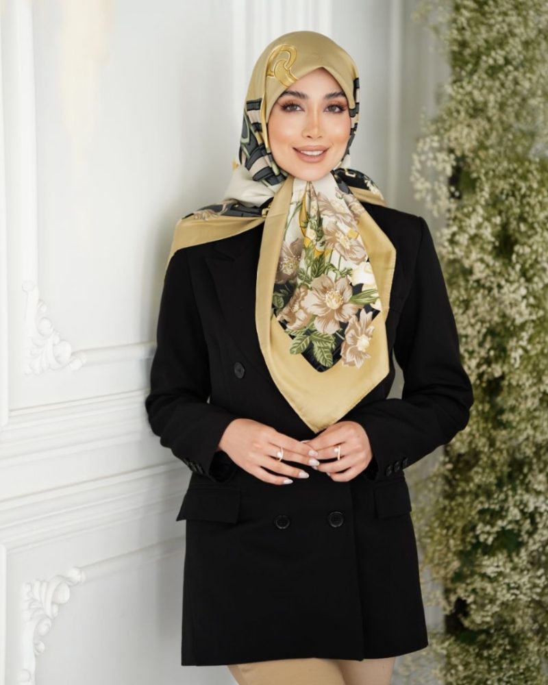 روسری رنگی طرح دار کد 2951 - Image 1