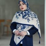 روسری رنگی طرح دار کد 2969