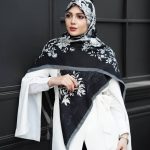 روسری رنگی طرح دار کد 2971