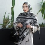 روسری رنگی طرح دار کد 2972