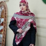 روسری رنگی طرح دار کد 2973
