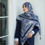 روسری رنگی طرح دار کد 2974