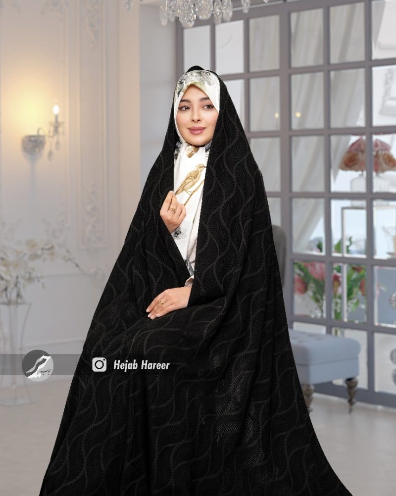 چادر مشکی طرح دار ویتنام کد 3409 - Image 1