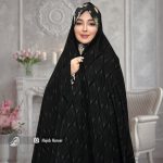 چادر مشکی طرح دار ویتنام کد 3410