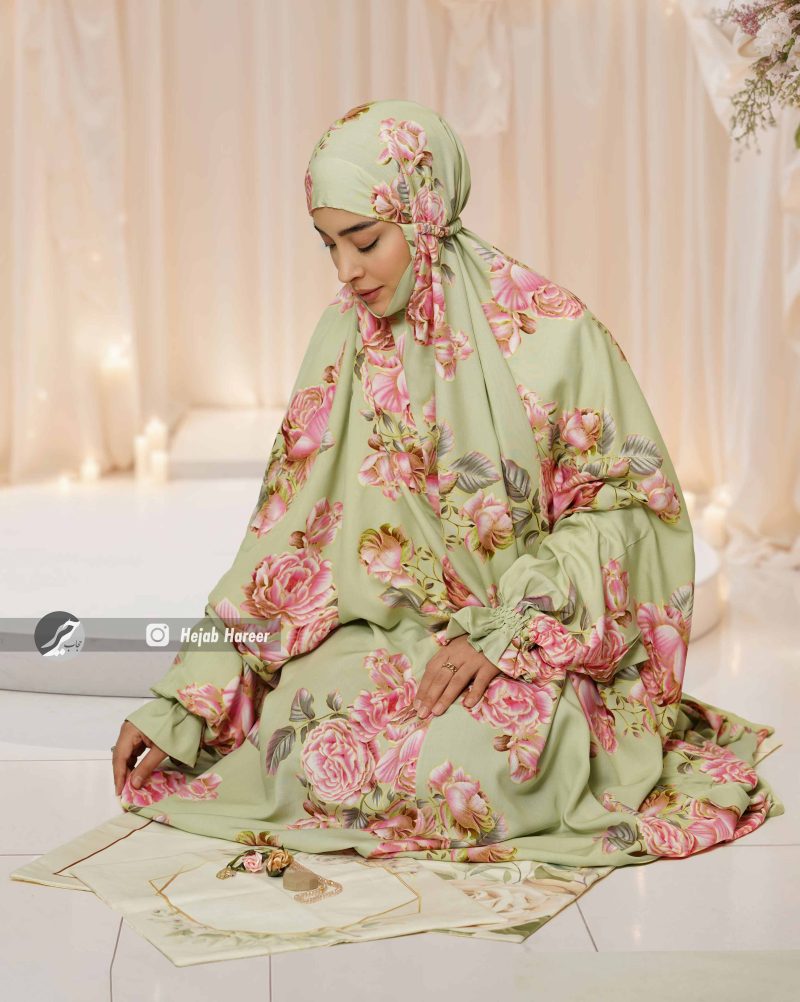 18062-1 چادر نماز آستین دار کد 18062 - Image 1