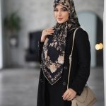 روسری رنگی طرح دار کد 2976