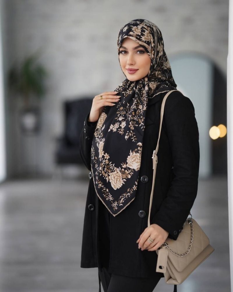 روسری رنگی طرح دار کد 2976 - Image 1