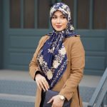 روسری رنگی طرح دار کد 2977