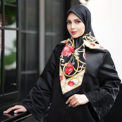 روسری رنگی طرح دار کد 2982