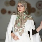روسری رنگی طرح دار کد 2985