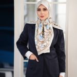 روسری رنگی طرح دار کد 2986