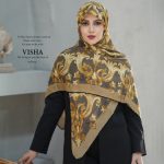 روسری رنگی طرح دار کد 2989