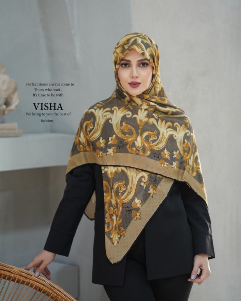 روسری رنگی طرح دار کد 2989 - Image 1