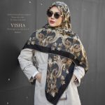 روسری رنگی طرح دار کد 2992