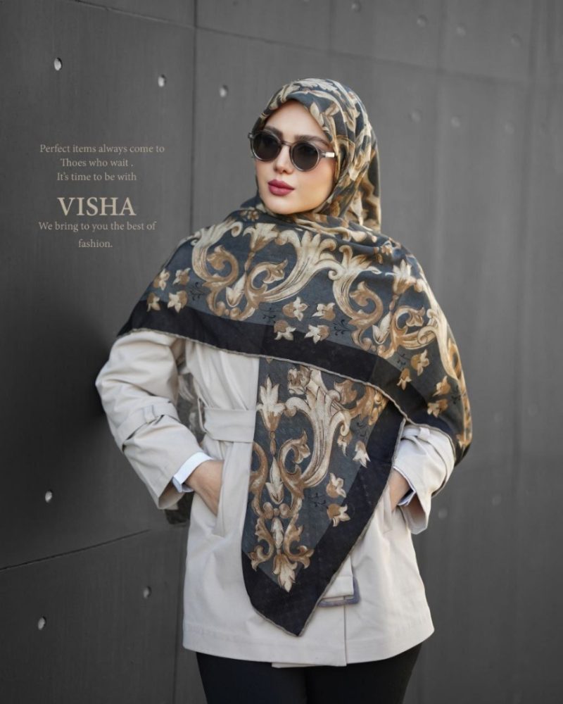 روسری رنگی طرح دار کد 2992 - Image 1