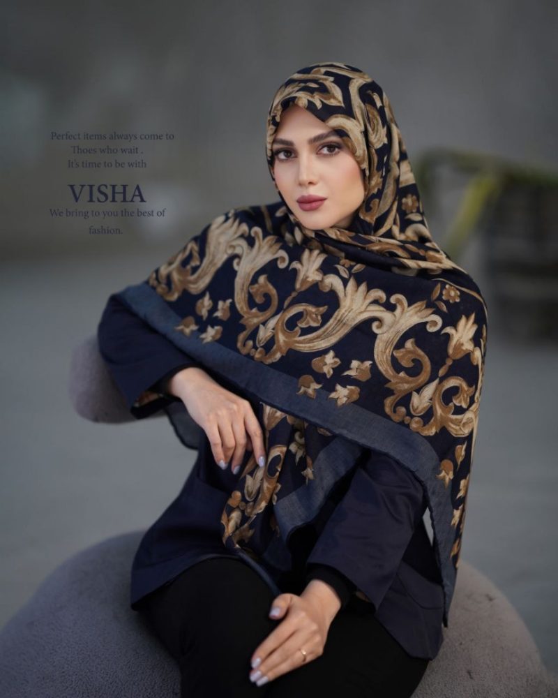 روسری رنگی طرح دار کد 2993 - Image 1