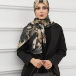 روسری رنگی طرح دار کد 2994