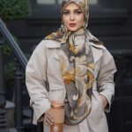 روسری رنگی طرح دار کد 2995
