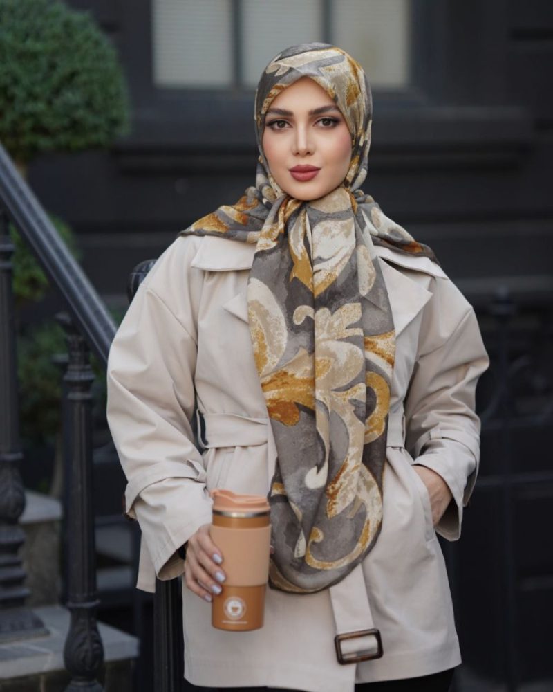 روسری رنگی طرح دار کد 2995 - Image 1