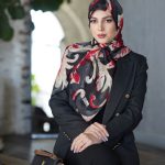 روسری رنگی طرح دار کد 2996