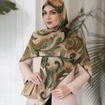 روسری رنگی طرح دار کد 2997