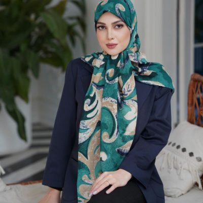 روسری رنگی طرح دار کد 2998