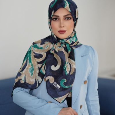 روسری رنگی طرح دار کد 2999