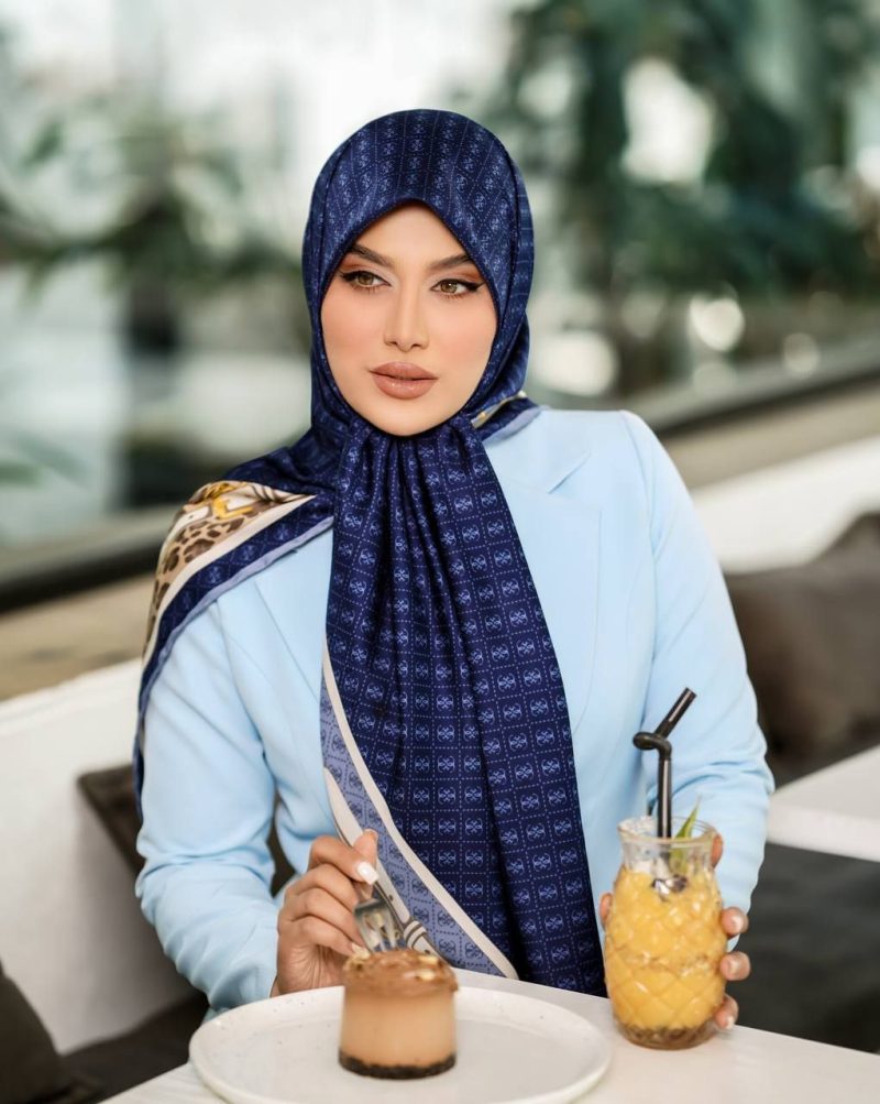 روسری رنگی طرح دار کد 6314 - Image 1