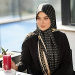 روسری رنگی طرح دار کد 6315