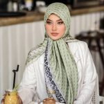 روسری رنگی طرح دار کد 6317