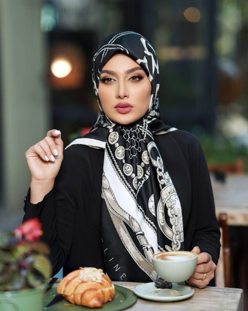 6324 روسری رنگی طرح دار کد 6324 - Image 1