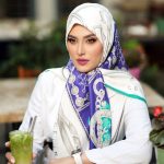 روسری رنگی طرح دار کد 6328