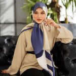 روسری رنگی طرح دار کد 6331