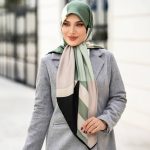 روسری رنگی طرح دار کد 6332