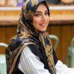 روسری رنگی طرح دار کد 6337
