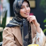 روسری رنگی طرح دار کد 6338