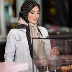 روسری رنگی طرح دار کد 6350
