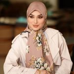 روسری رنگی طرح دار کد 6354