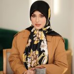 روسری رنگی طرح دار کد 6356