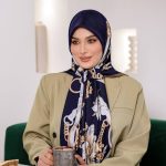 روسری رنگی طرح دار کد 6357