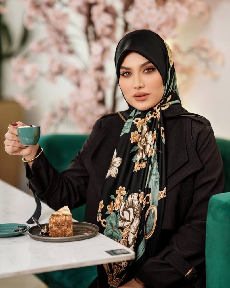 6359 روسری رنگی طرح دار کد 6359 - Image 1