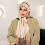 روسری رنگی طرح دار کد 6364