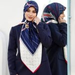 روسری رنگی طرح دار کد 6367