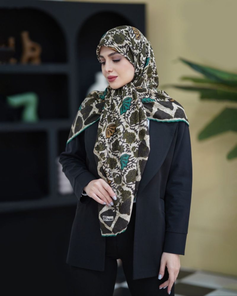 6374 روسری رنگی طرح دار کد 6374 - Image 1