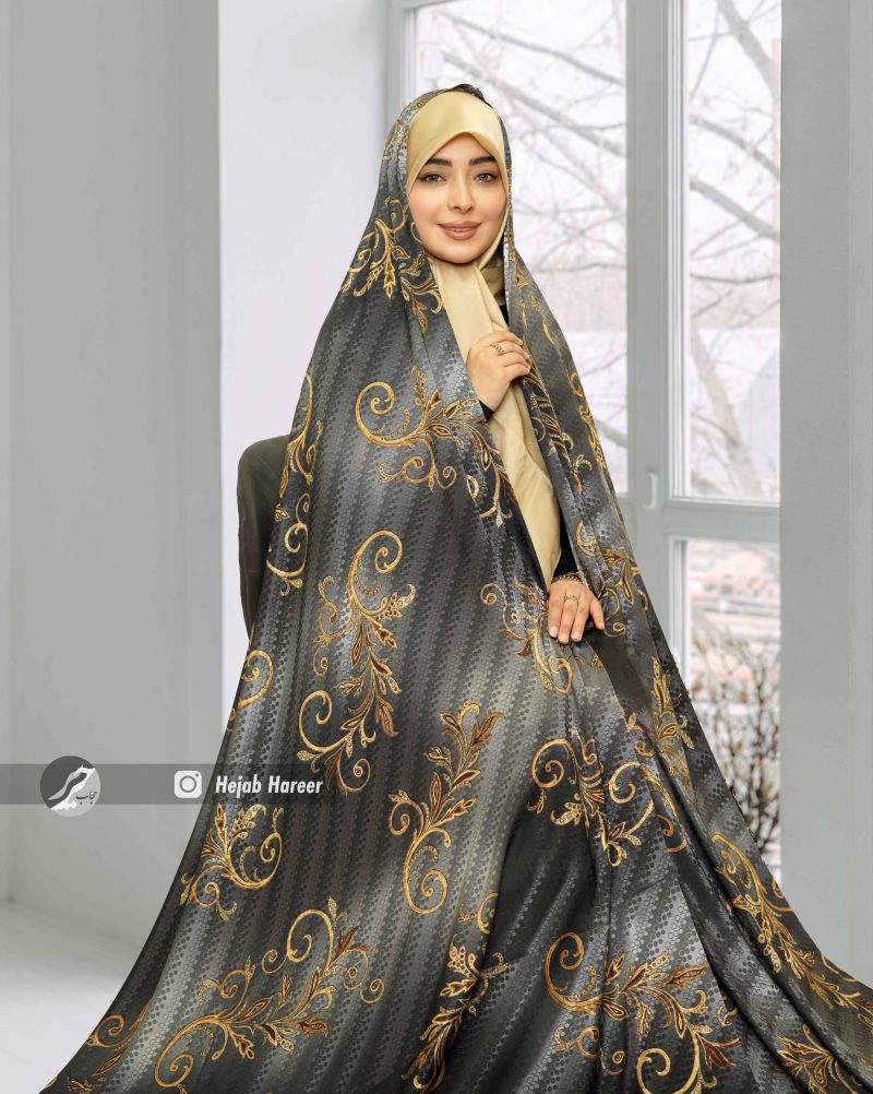 6385-1 چادر رنگی ژاکارد کد 6385 - Image 1