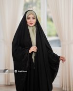 چادر مشکی عربی گلدوزی شده کد 6435