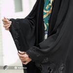 چادر مشکی عربی گلدوزی شده کد 6434