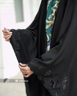 چادر مشکی عربی گلدوزی شده کد 6434